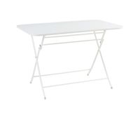 mesa plegable sande rectangular - blanco encasa