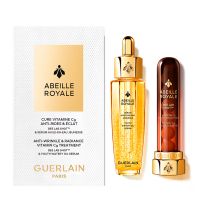 guerlain cosmetica facial anti- wrinkle  radiance vitamin cg treatment - abeille royale set