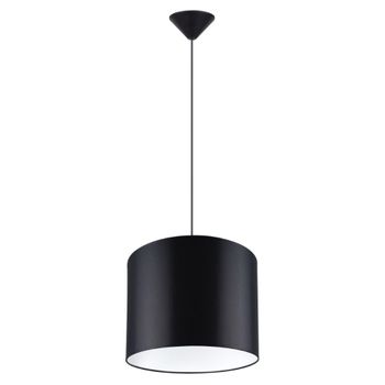 Lámpara de techo negro tela/pvc alt. 88