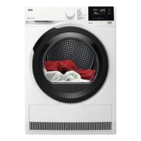 secadora de bomba de calor aeg tr718ebob 8 kg clase d puerta reversible y sensidry