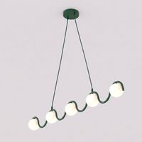 lampara colgante ondessa verde oliva 5 luces