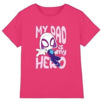 Marvel Camiseta Dad Hero para niña