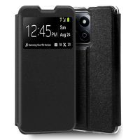 cool funda flip cover negro liso para honor 200 5g