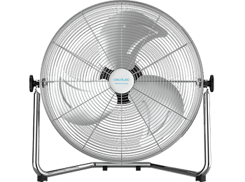 Ventilador industrial - Cecotec EnergySilence 5000 Pro, 120 W, Motor de Cobre, 3 Velocidades, Acabado cromado