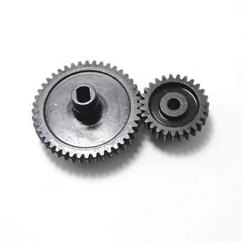 2Pcs/set Engranaje de acero de desaceleración + engranaje de motor Wltoys 144001 124018 124019 144010 124016 124017 Piez
