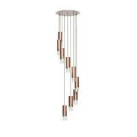 lampara colgante bisel 9 luces