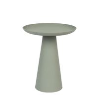 mesa auxiliar de metal verde