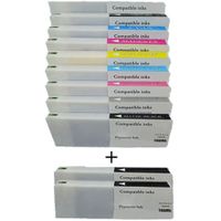 compatible multipack epson surecolor sc-p8000 std spectro printer ink cartridges 11 pack -c13t804100