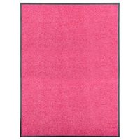 felpudo lavable rosa 90x120 cm vidaxl