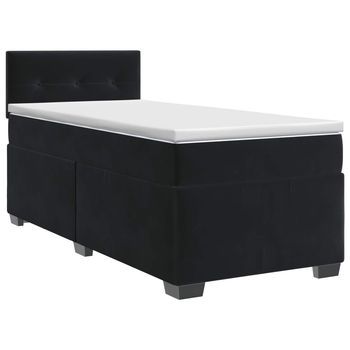Cama Tapizada 201,5x101x88 Cm  - Negro