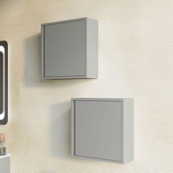 Pensil Suspendido Para Baño Con Una Puerta Reversible En Arena Opaco | Mónaco