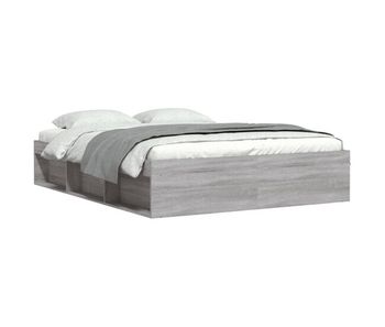Estructura de cama gris sonoma 140x190 cm
