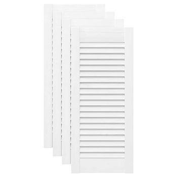 Puerta De Armario De Lamas 4 Uds Blanco 69x29,5 Cm Vidaxl