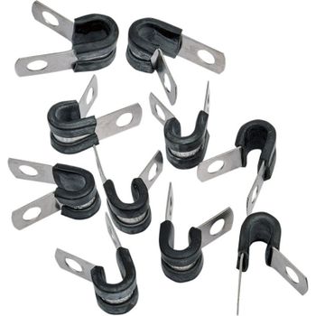 P-clip 5mm inox set 10pc