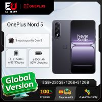 telefono movil oneplus nord 5 5g version global 8 gb  256 gb  12 gb  512 gb snapdragon 8s gen 3 android 15 bateria de 6800 mah 80 w wi-fi 6