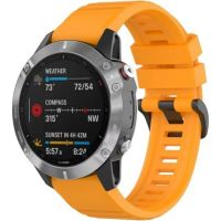 correa de reloj beline silicona naranja 26 mm para garmin