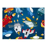 papel pintado 3d - astronave 200x154 cm