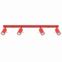 plafone rojo acero alt 16 cm