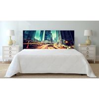 oedim cabecero cama pvc noche ciudad 100x100cm  diponible en varias medidas  cabecero ligero elegante resistente y economico