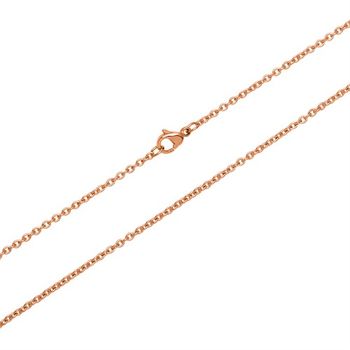 Cadena de ancla de alta calidad de acero inoxidable chapado en oro rosa