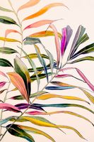 cuadro flores palma color impresion sobre lienzo 60x90cm