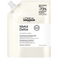 loreal professionnel metal detox shampoo refill pack 500ml for breakage and colour protection