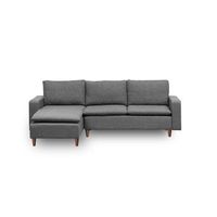 sofa rinconera lungo gris oscuro