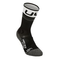 uyn runners one mid calcetines para correr mujeres-negroblanco