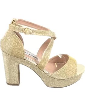 de TIMBOS SANDALIA TACON FIESTA PLATAFORMA MUJER ORO 126943 AMARILLO