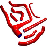 tubo radiador honda xrv 750 africa twin -92 kit samco rojo
