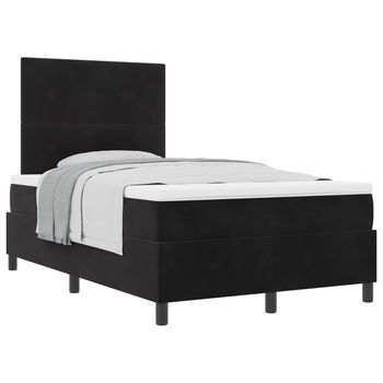 Cama Tapizada 193x120x128 Cm  - Negro