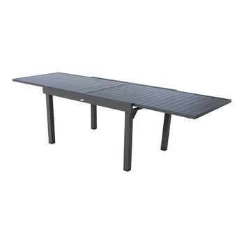 Mesa Extensible Para Exterior Aluminio 10 Plazas Color Grafito Mod.ligne Piazza - Neoferr