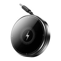 m1 15w cargador inalambrico magnetico 3 en 1 con cable retractil type-c de 90 cm cargador inalambrico rapido para telefo