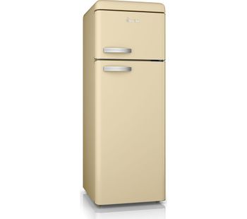SWAN SR11010CN Fridge Freezer - Cream, Cream