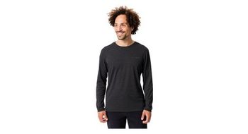 Camiseta de manga larga vaude essential para hombre negra