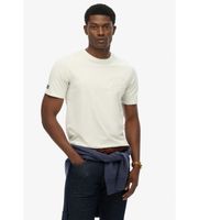 superdry para hombre m1012282a camiseta athletic emboss relaxed blanco roto m casual algodon manga corta