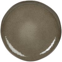 plato plano de ceramica verde