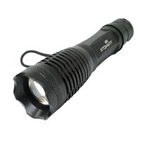 led atomant linterna policial led alta potencia 1500 lumenes con zoom ajustable y bateria de litio recargable larga duracion incluye caja de transporte cargador adaptador para pilas aa y correa de