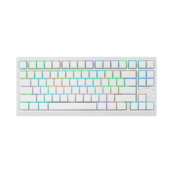 EPOMAKER Bely Russian 126 Teclas PBT con Perfil Cherry y Impresión Lateral Transparente para Distribución ANSI de 75/82/84/87/98/100/104/108 Teclas
