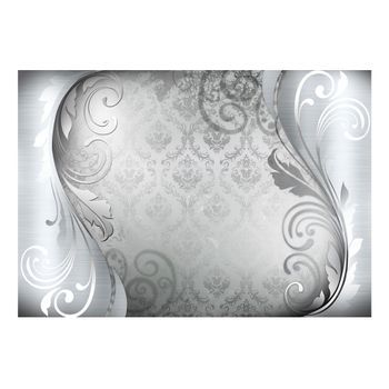 Papel Pintado 3d - Ornamento Gris (250x175 Cm)