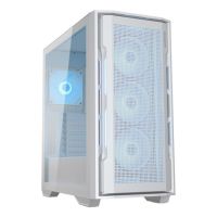 caja pc cougar uniface rgb atx cristal templado iluminacion blanca