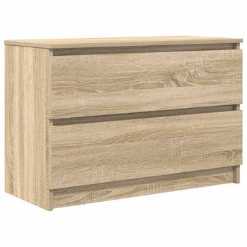 Mueble De Tv Roble Sonoma 80x35x54 Cm Madera De Ingeniería Vidaxl