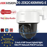 camara ip hikvision ds-2de2c400mwg-e 4mp smart hybrid-light mini pt poe con deteccion humana seguimiento automatico lite audio bidireccional y ranura sd