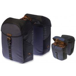 Basil Alforjas Miles Reflectante Gris Oscuro Impermeable 34l(34x19x43)(extensible)cierre Ajustable