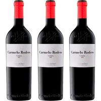 carmelo rodero crianza vino tinto espanol con tempranillo y cabe 75 cl 15  pack 3 botellas