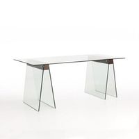 mesa de comedor madera y cristal templado valle
