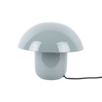 lampara de mesa seta de metal - azul claro