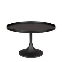 mesa de centro de madera negra