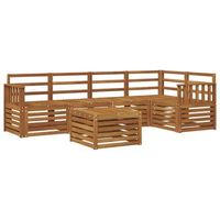 conjunto de sofa seccional 6 piezas  mueble de jardin natural