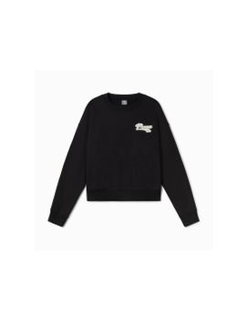 Sudadera Casual Puma Script Crew Fl Mujer